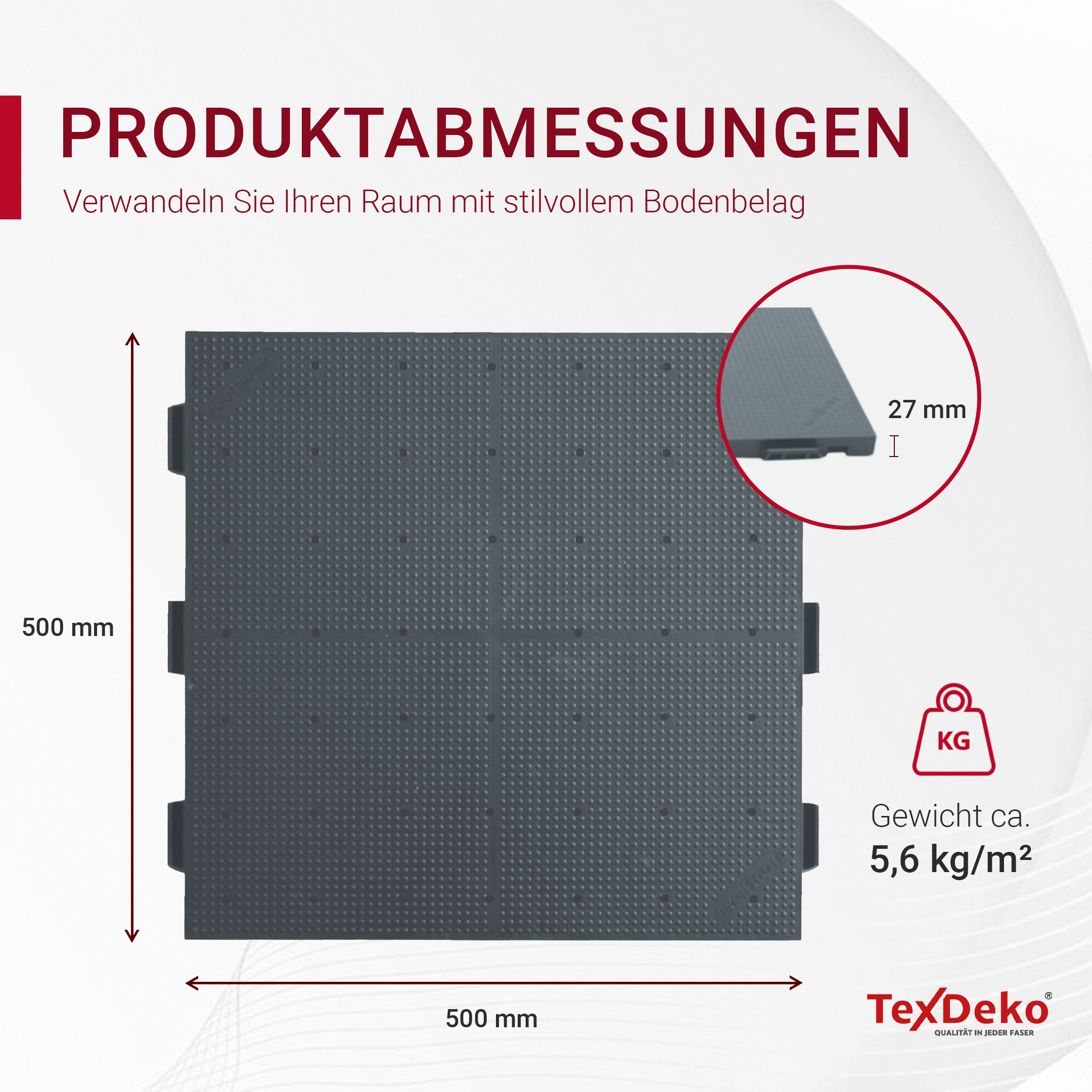 Eventboden ZenLock LOCKED Bodenplatte GESCHLOSSEN