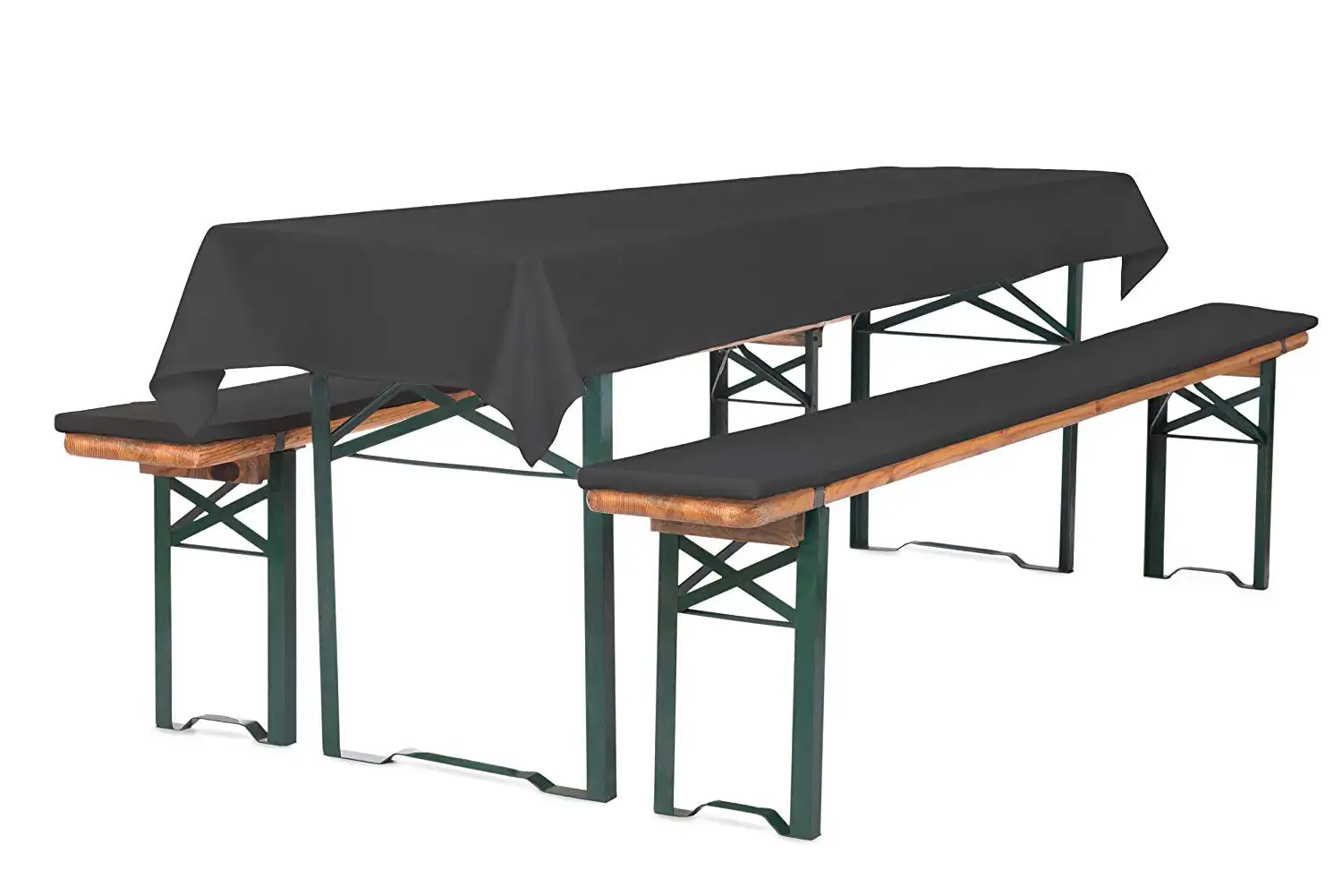 Bierbankauflagen mit Tischdecke 2,2cm hoch 3TLG Set